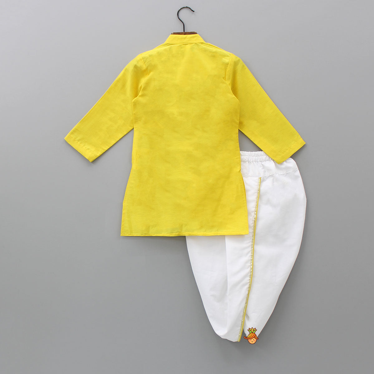 Yellow Kurta And Dhoti Set