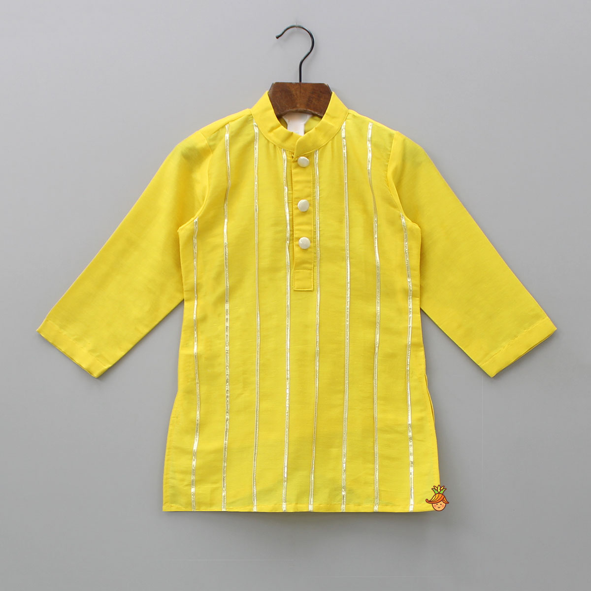 Yellow Kurta And Dhoti Set