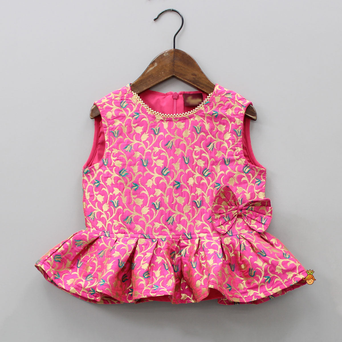 Vines And Floral Design Top With Palazzo
