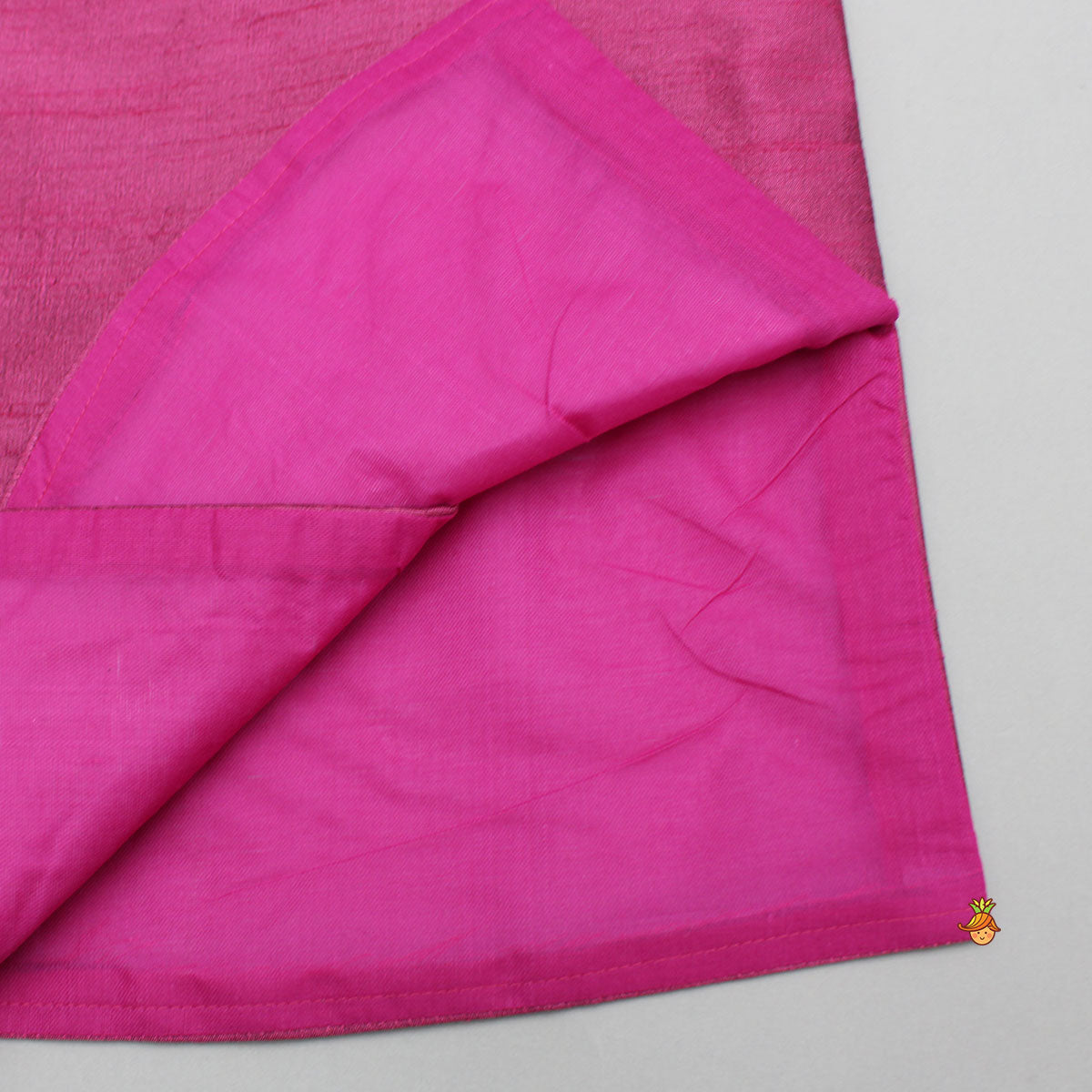 Pre Order: Magenta Asymmetric Kurta With Dhoti