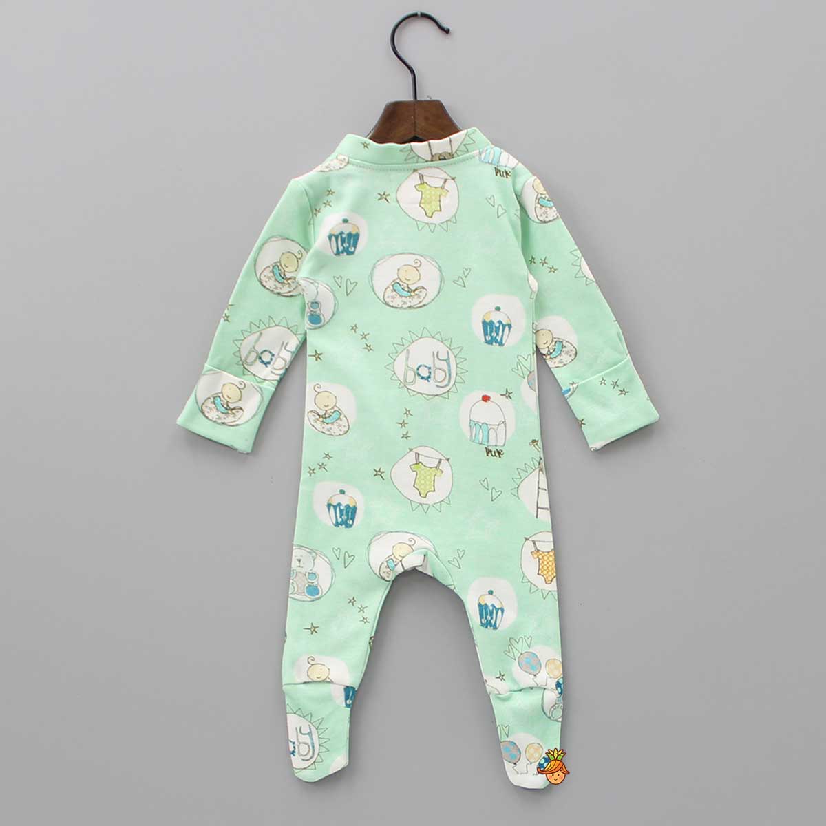 Organic Baby Love Theme Print Bodysuit