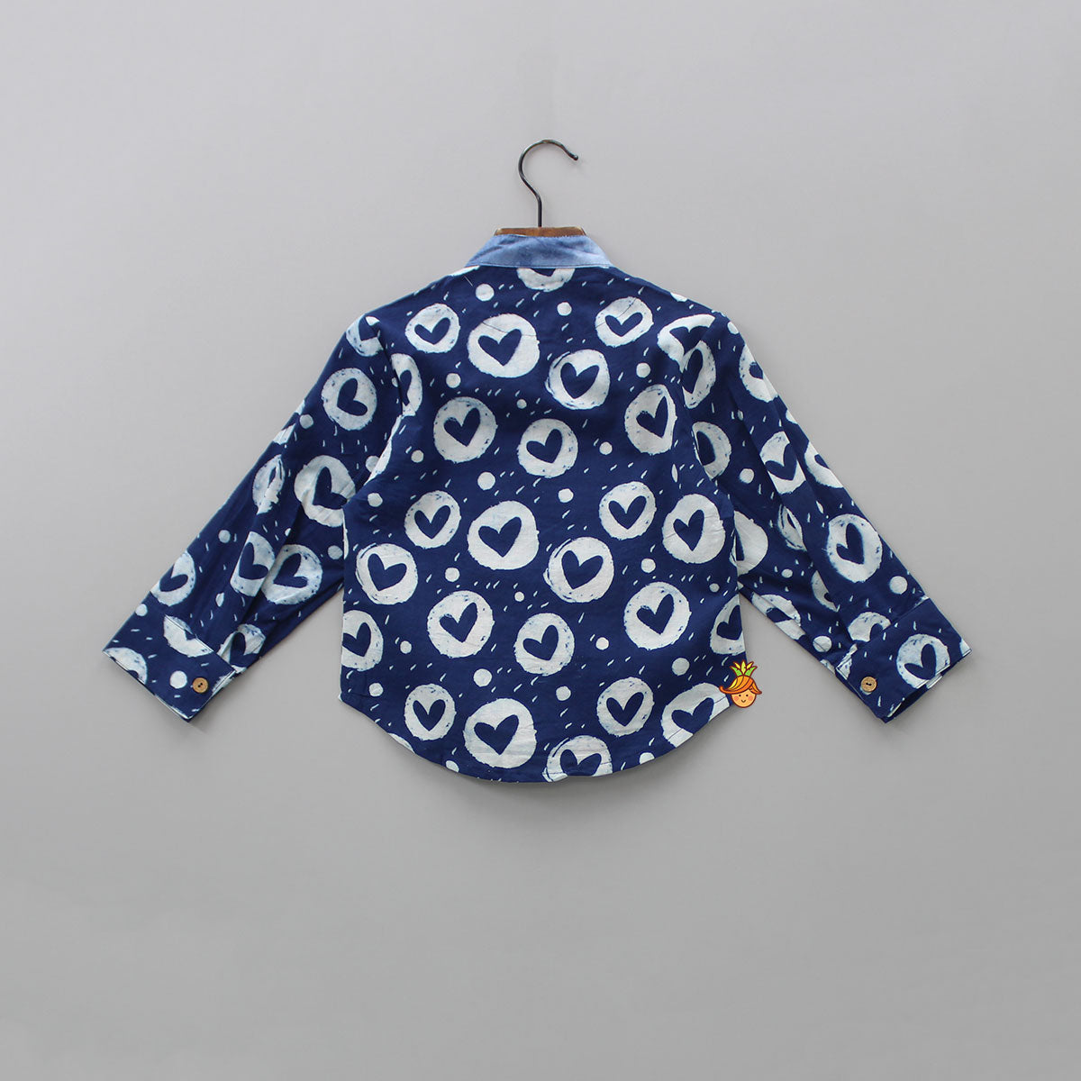 Pre Order: Heart Printed Shaded Shirt