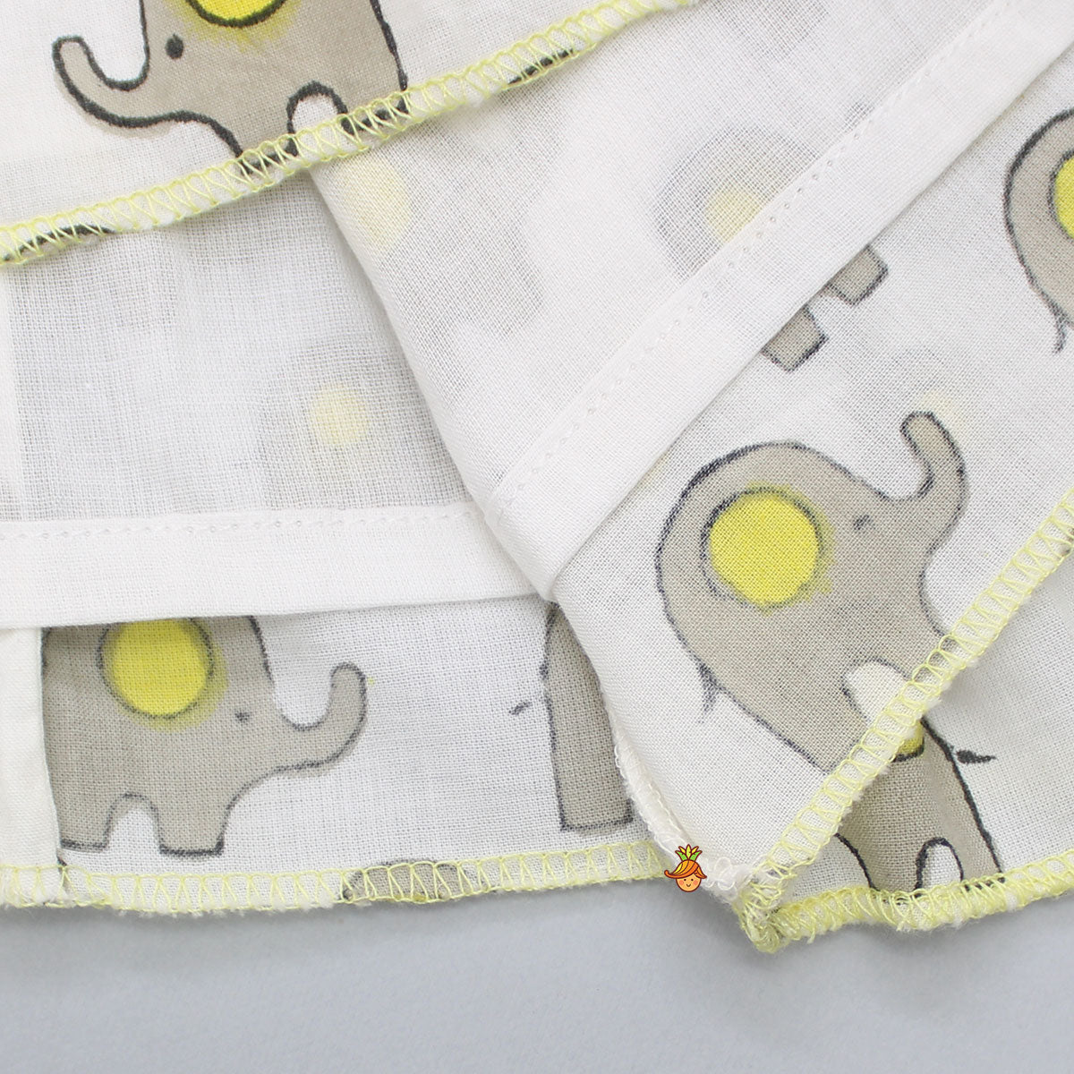 Pre Order: Elephant Print Dress With Heart Shaped Pocket