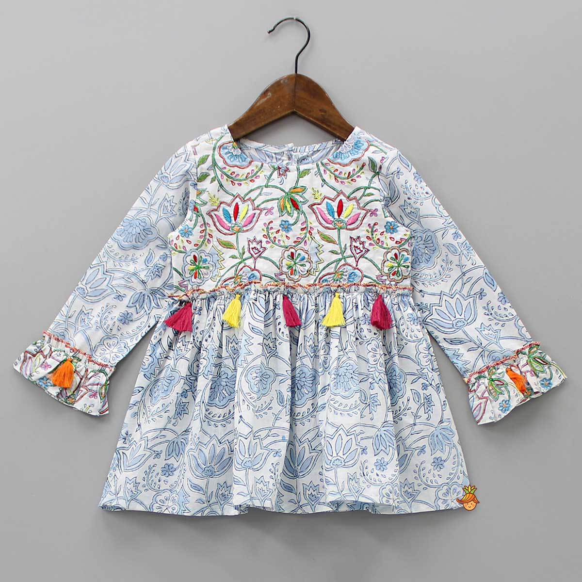 Pre Order: Floral Printed Dress With Headband