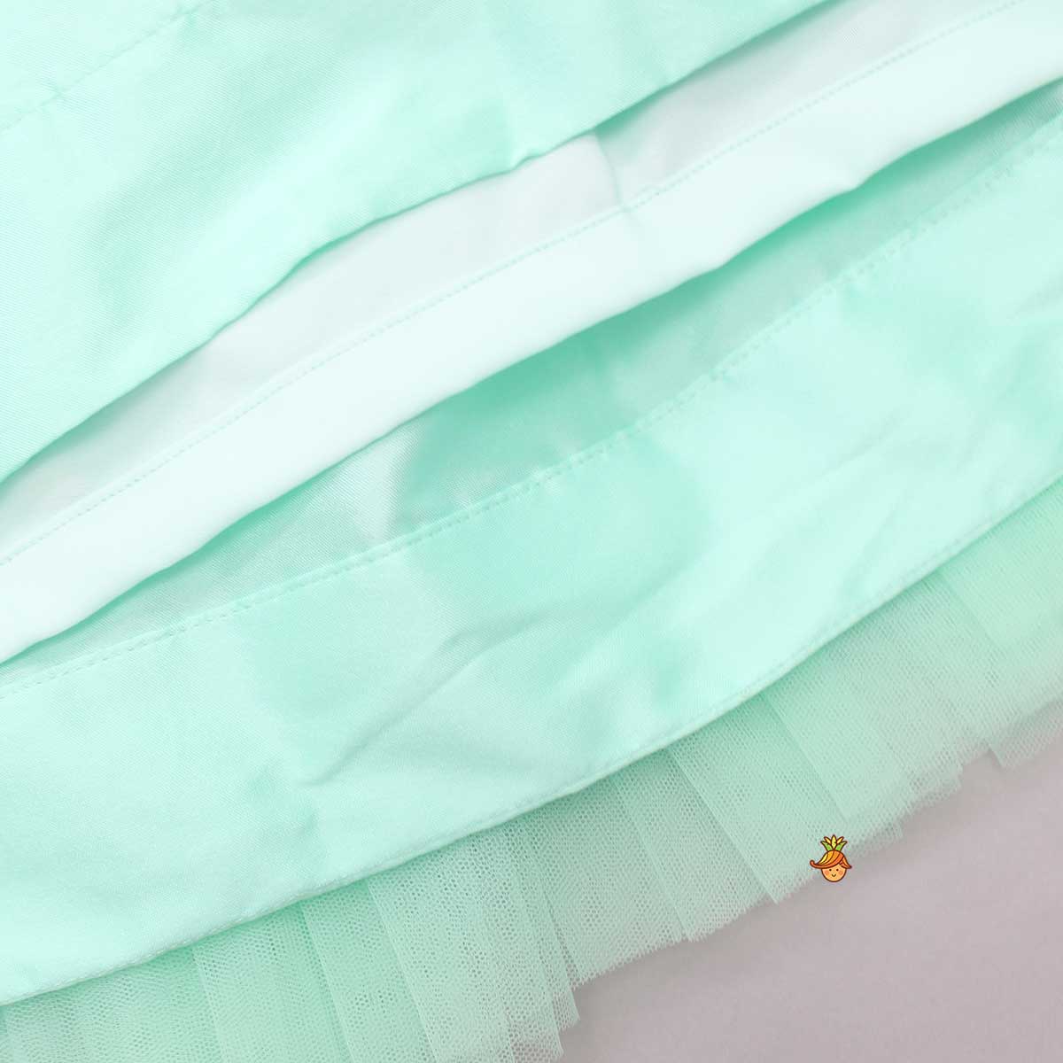 Ruffled One shoulder Frilly Dress With Hair Band