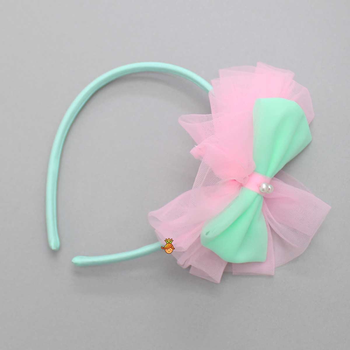 Ruffled One shoulder Frilly Dress With Hair Band