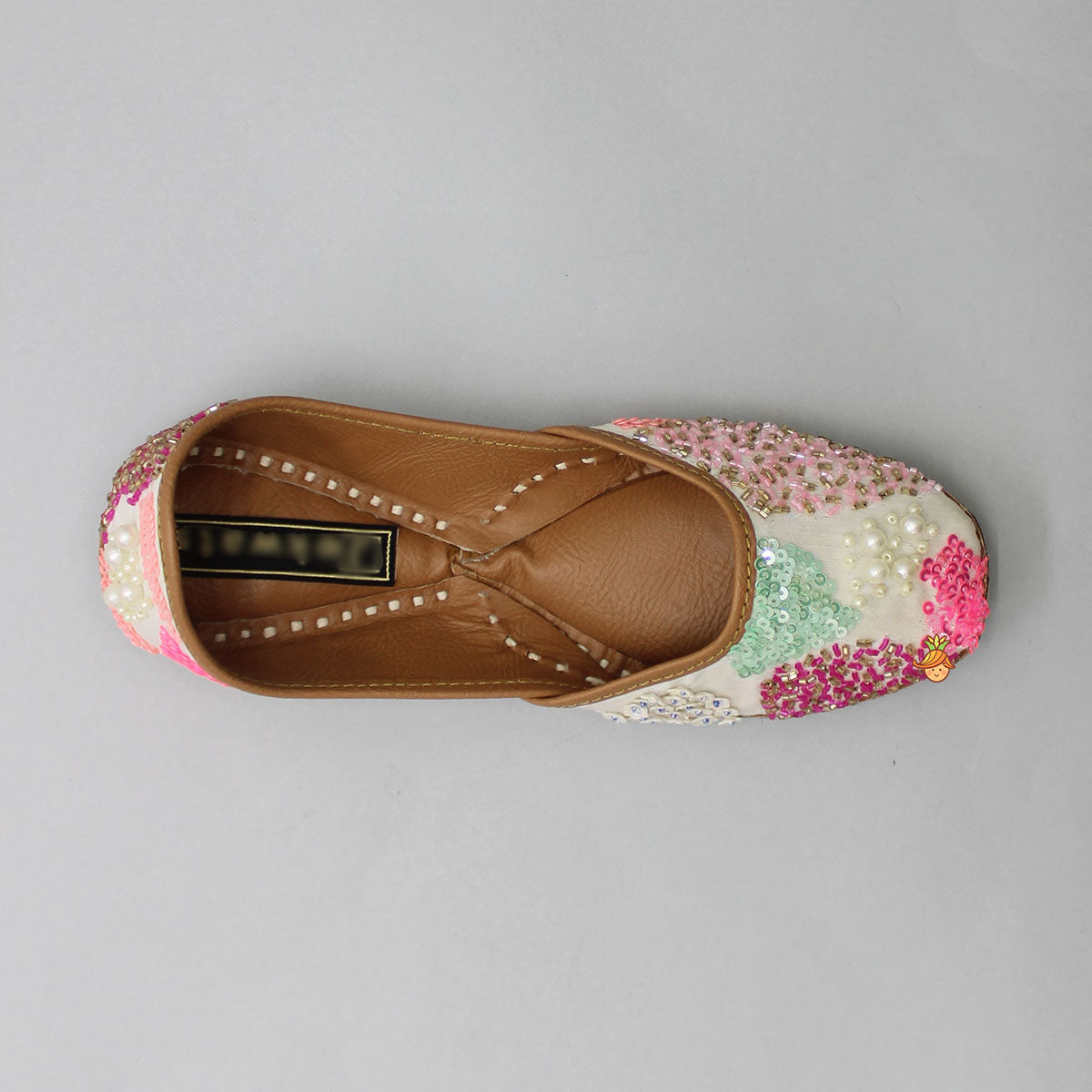 Sequin And Pearl Work Jutti