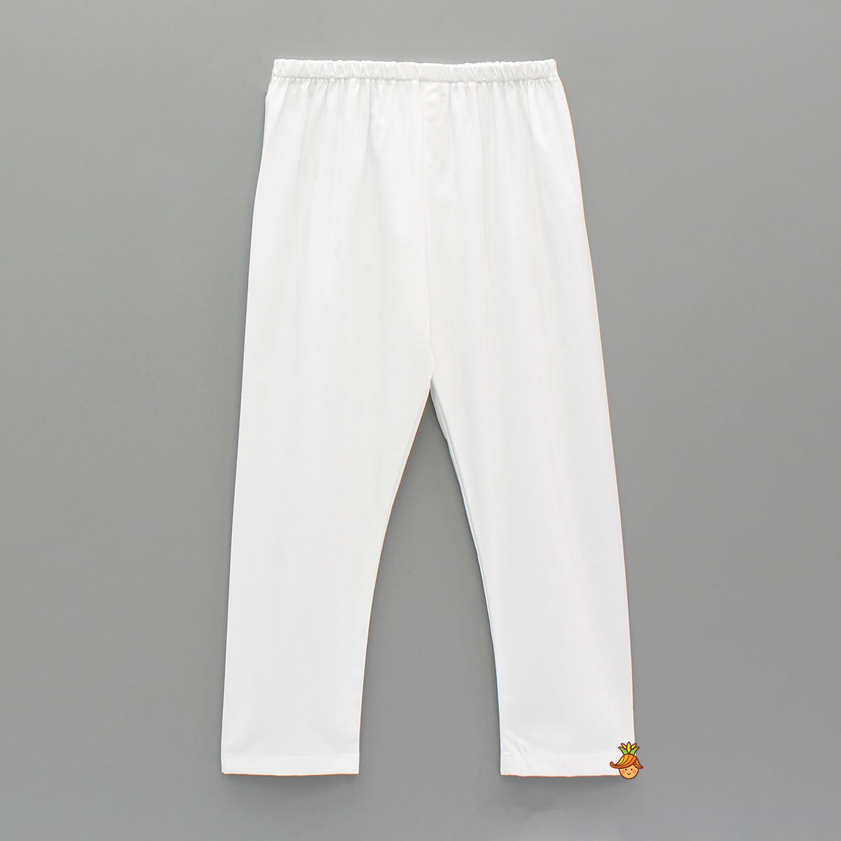 Light Blue Floral Printed Kurta And Pyjama