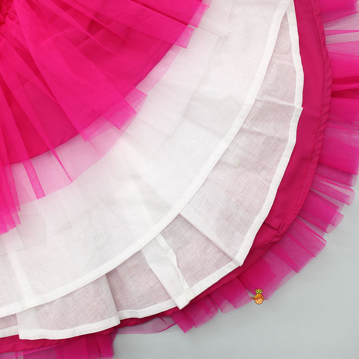 Swirly One Shoulder Frilled Gown