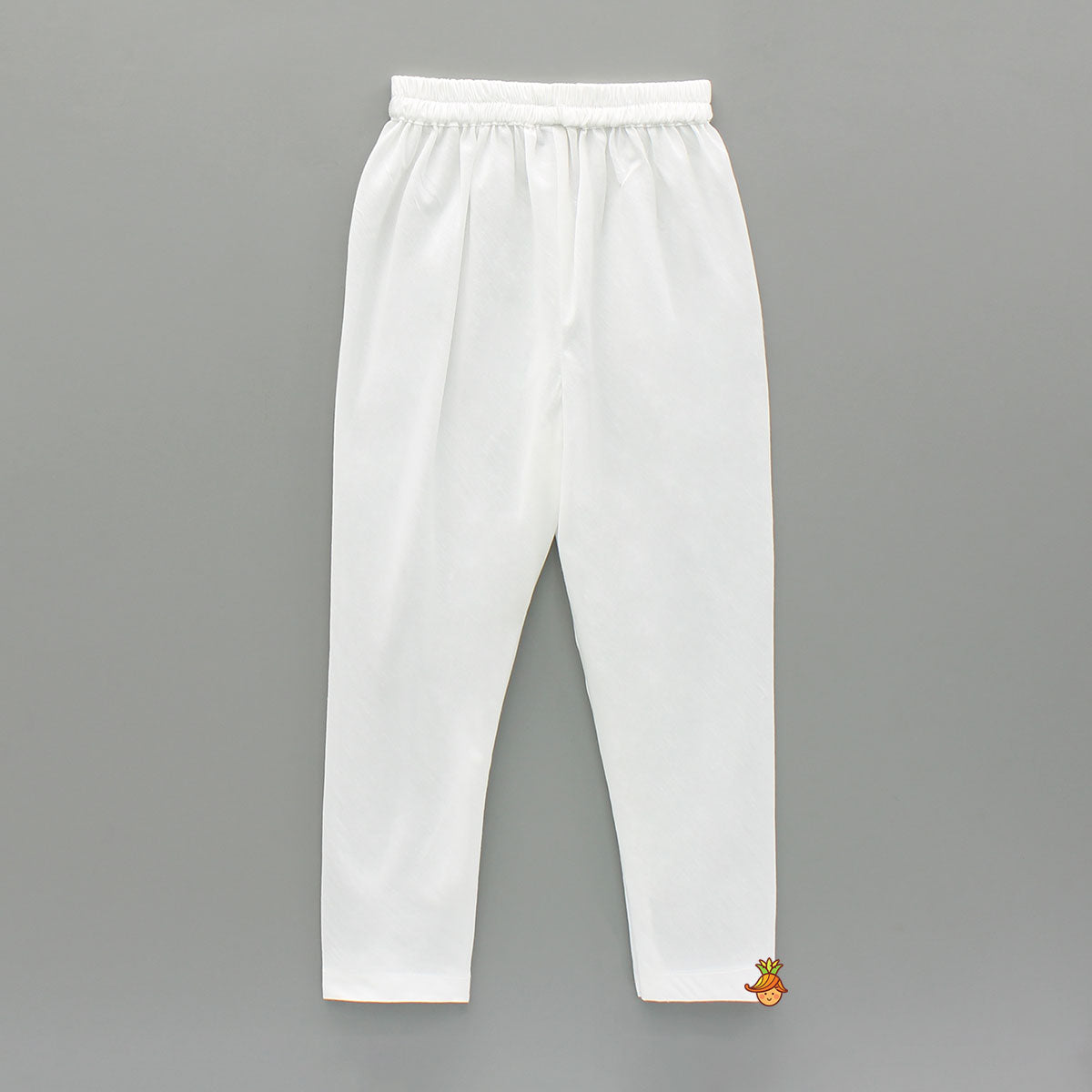 Pre Order: Asymmetric And Embroidered Kurta With Churidar