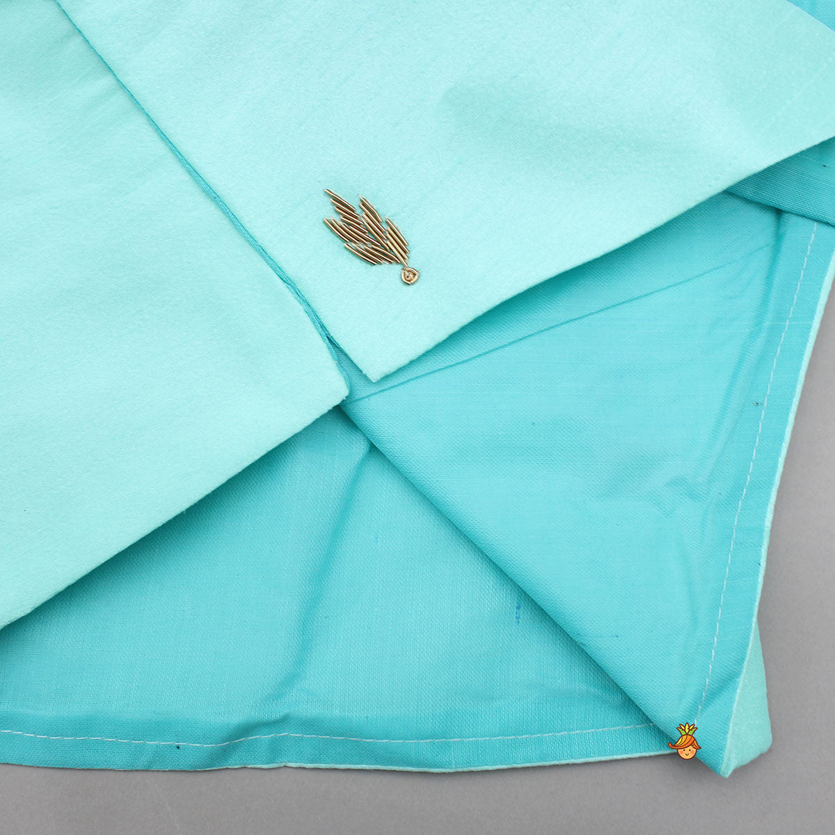 Pre Order: Asymmetric And Embroidered Kurta With Churidar