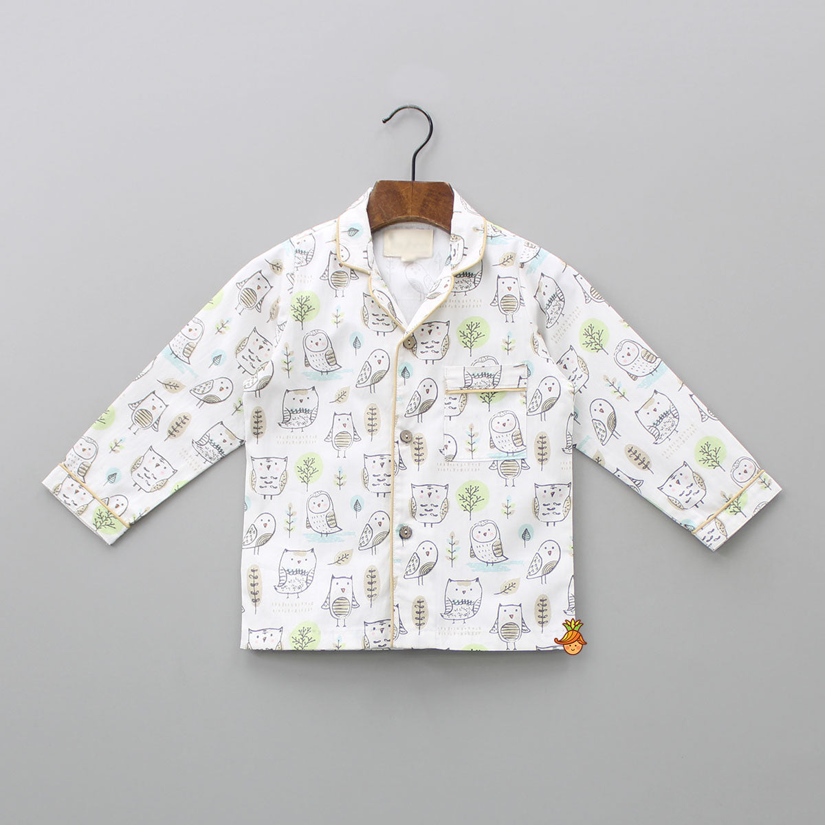Pre Order: Cute Owl Printed Sleepwear