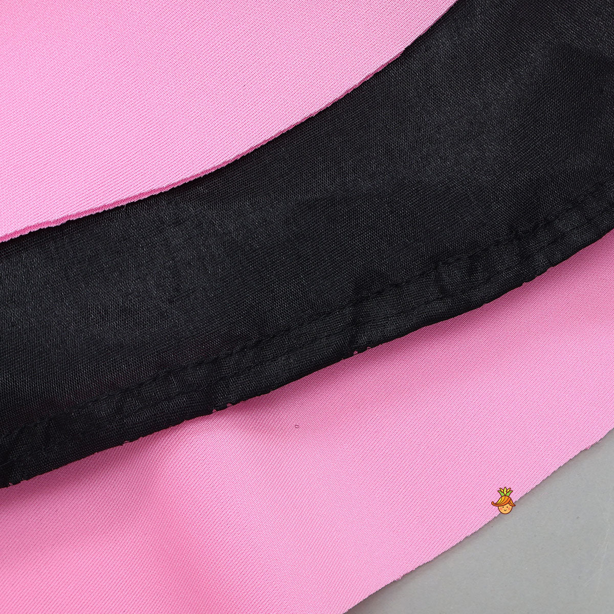 Pre Order: Flower Embellished Black Dress With Sling Bag