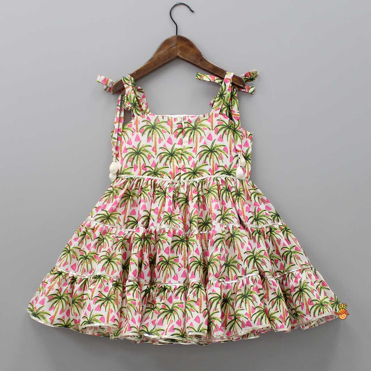 Pre Order: Tropical Printed Tiered Dress