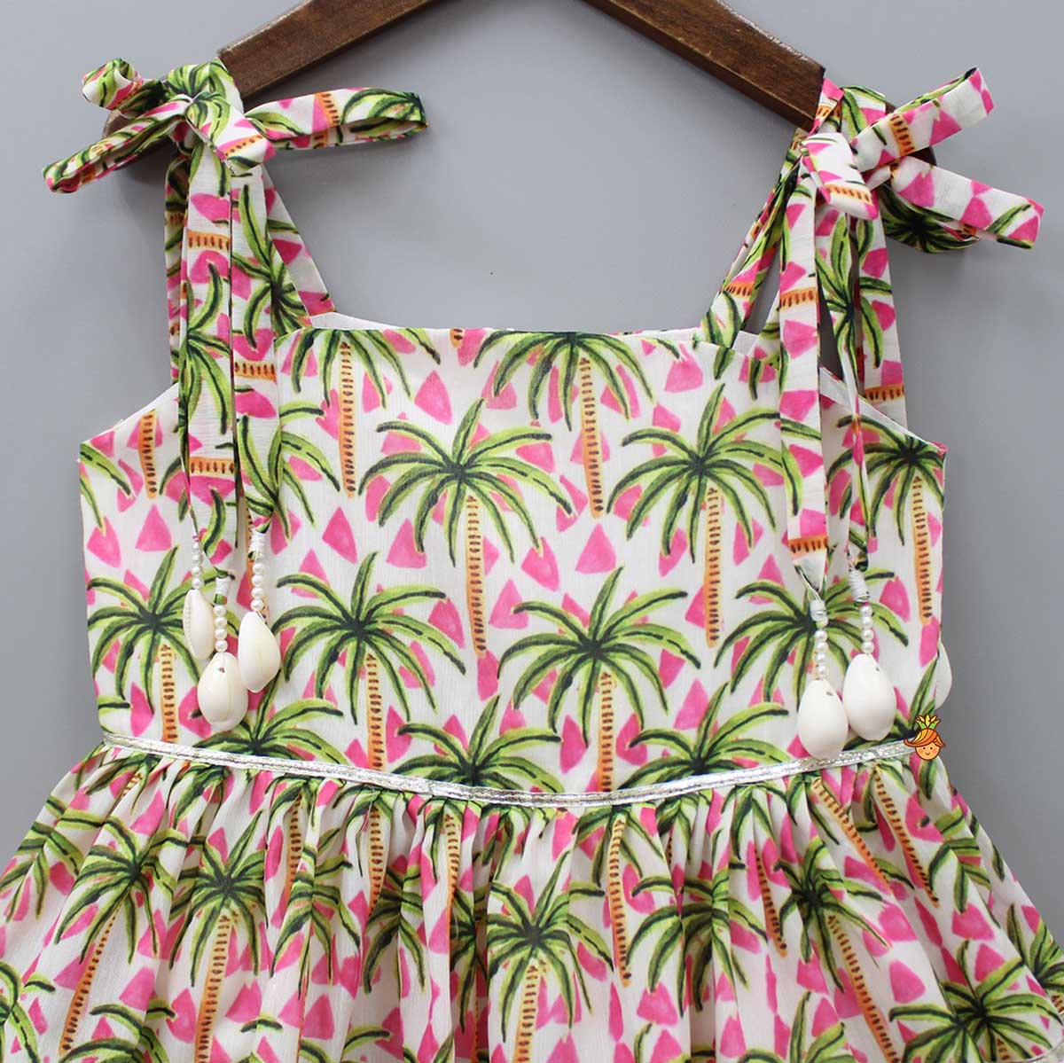 Pre Order: Tropical Printed Tiered Dress