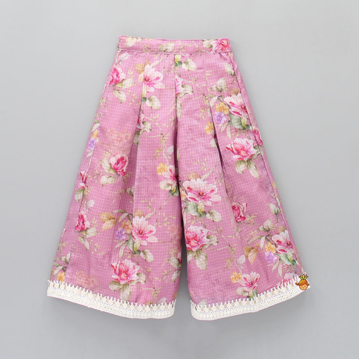 Exquisite Abhla Work Top And Pink Palazzo