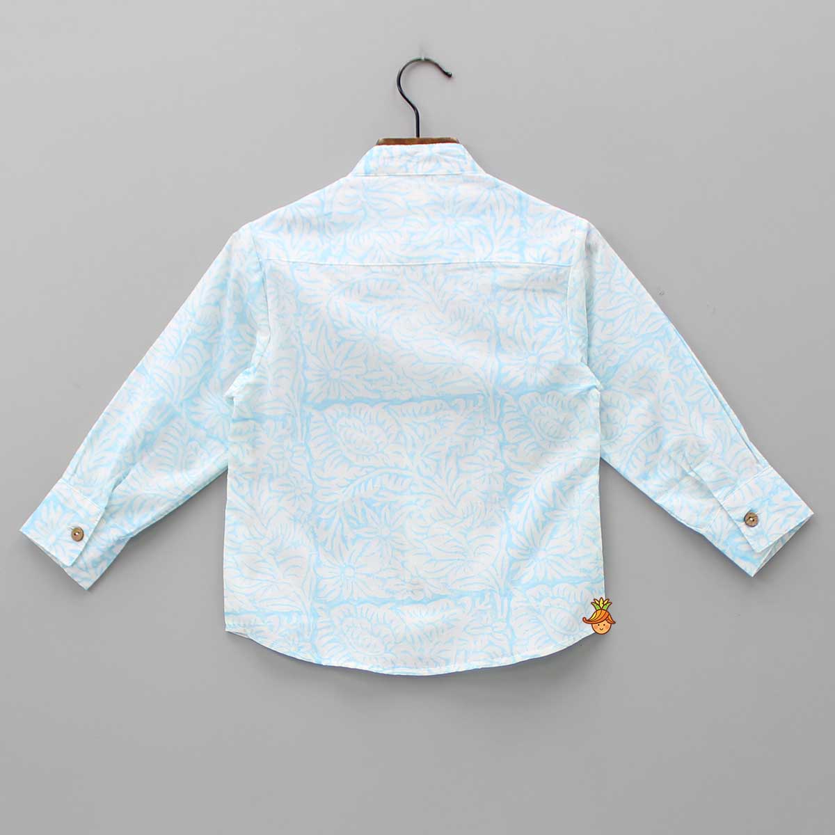 Pre Order: Tropical Hand Block Leaves Printed Shirt