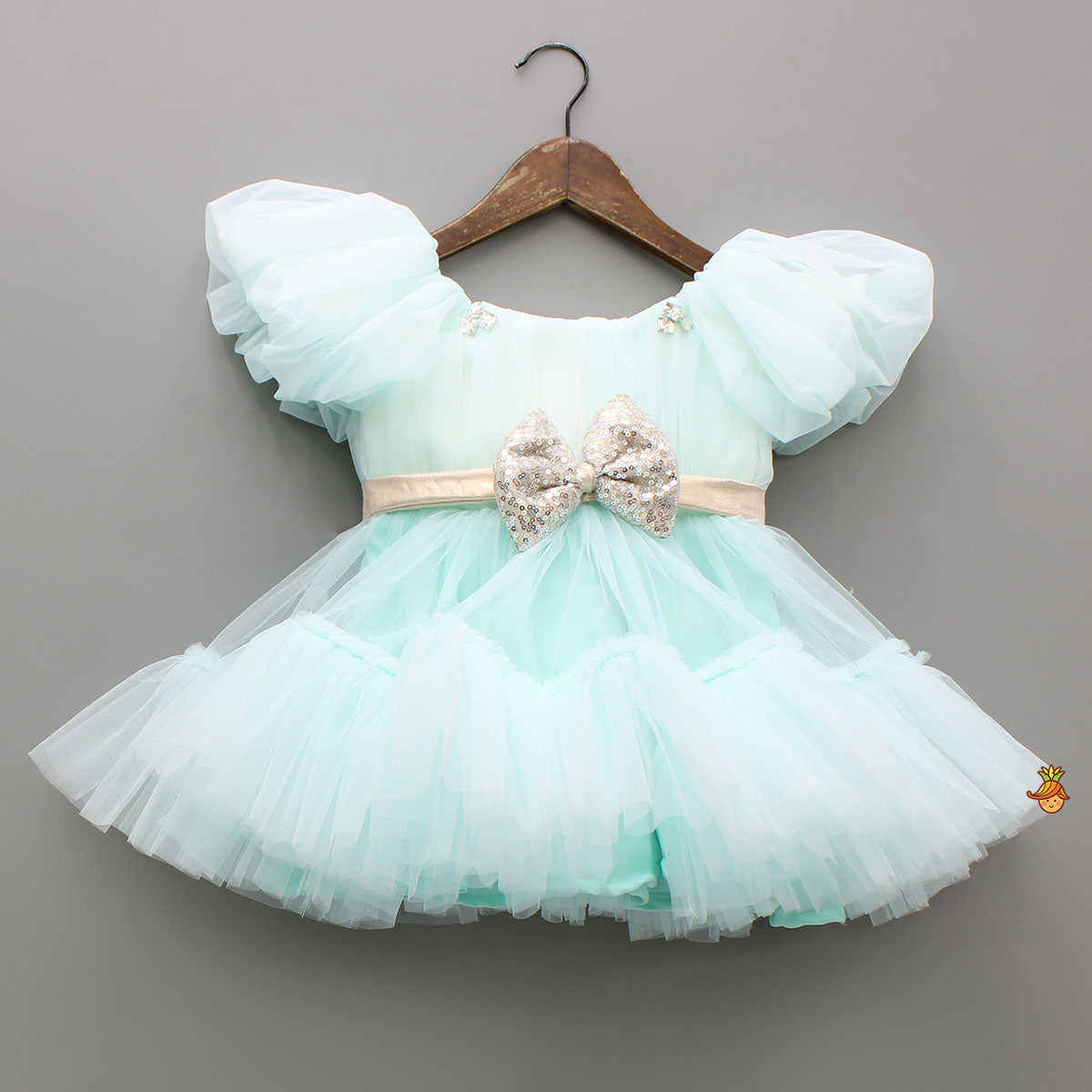 Pretty Aqua Blue Party Wear Dress