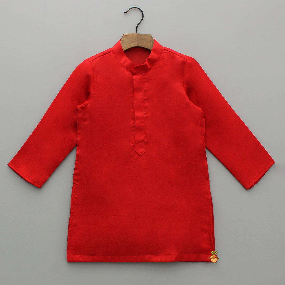 Pre Order: Red Kurta With Off White Floral And Sequins Embroidered Jacket And Pyjama