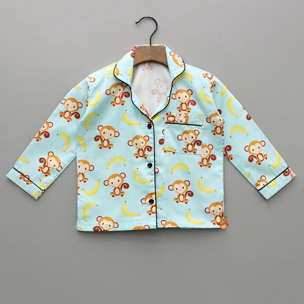 Pre Order: Monkey And Banana Printed Sleepwear Set