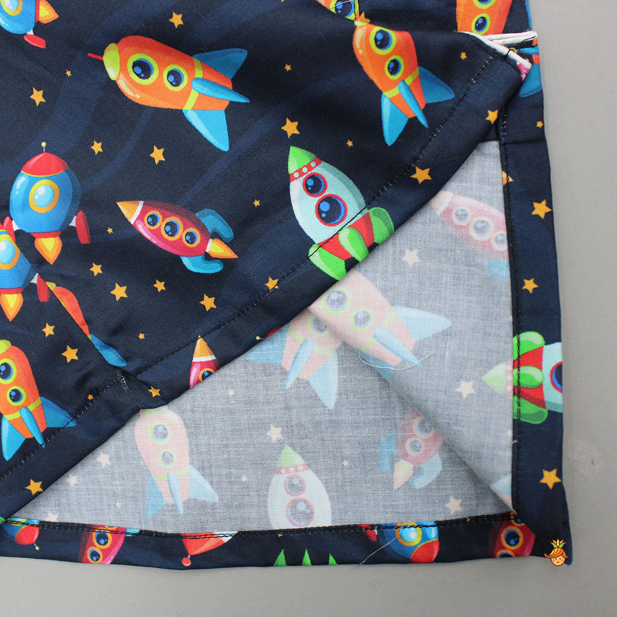 Pre Order: Rocket Ship Printed Sleepwear Set
