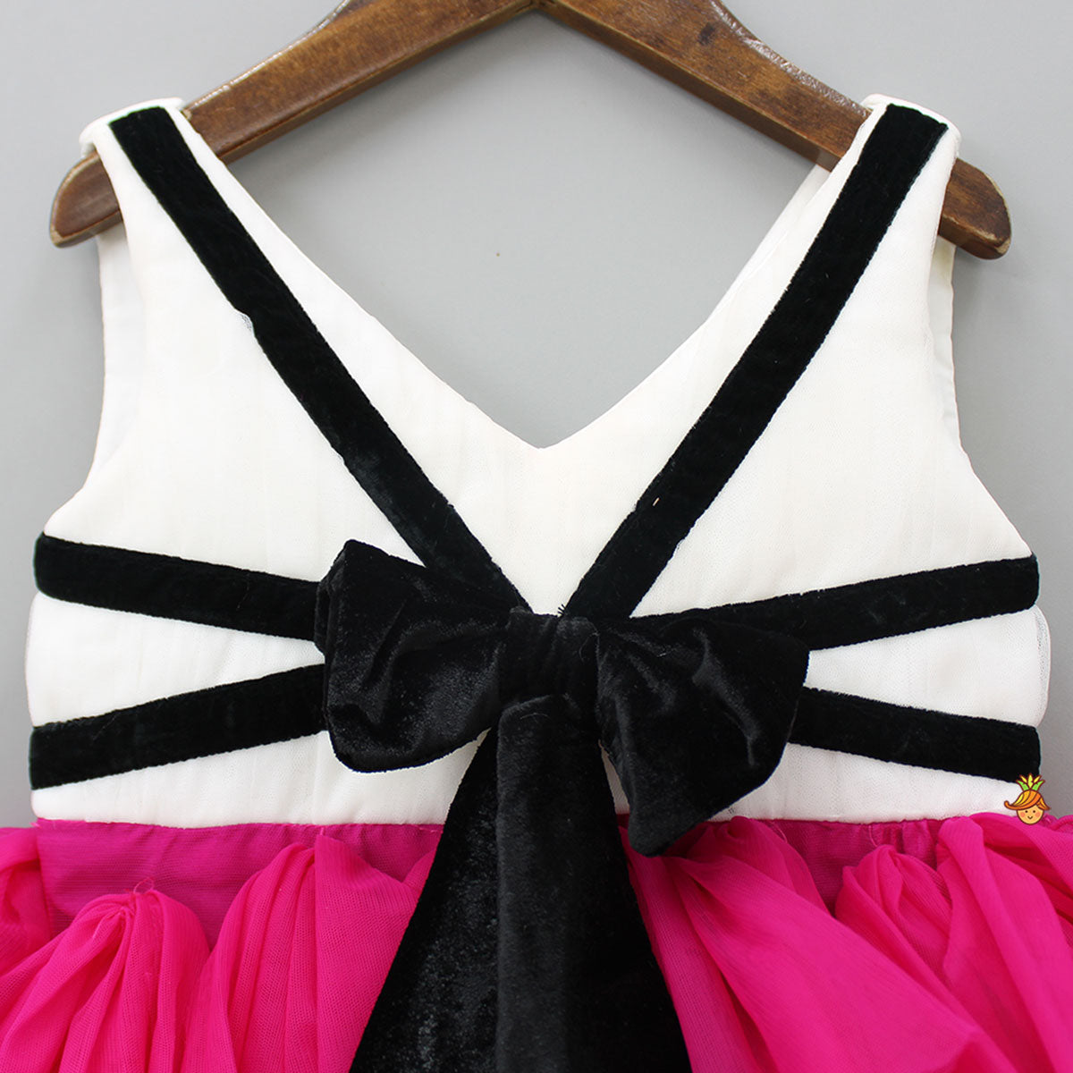 Pin Tuck Detailed Ruffle Frilly Party Scuba Dress