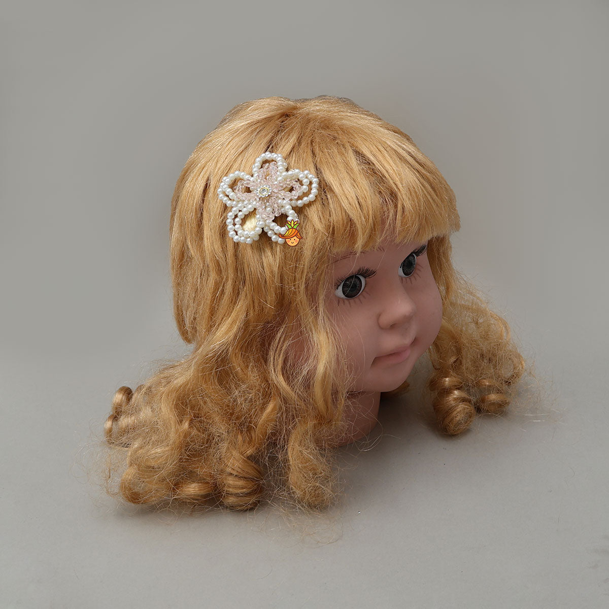 Handmade Pearly Flower Off White Hair Clip - Set Of 2