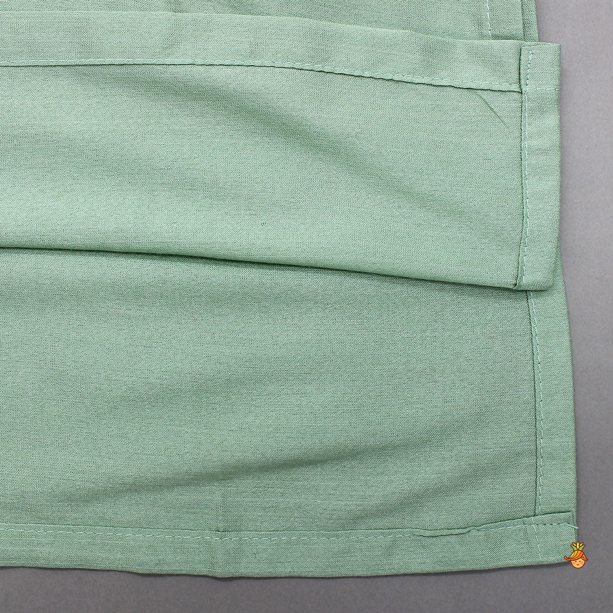 Pre Order: Green Kurta With Cotton Silk Embroidered Jacket And Pyjama