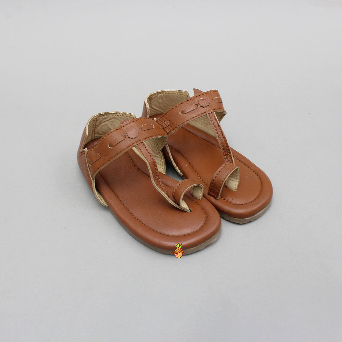 Orange Rust Cut Out Kolhapuri