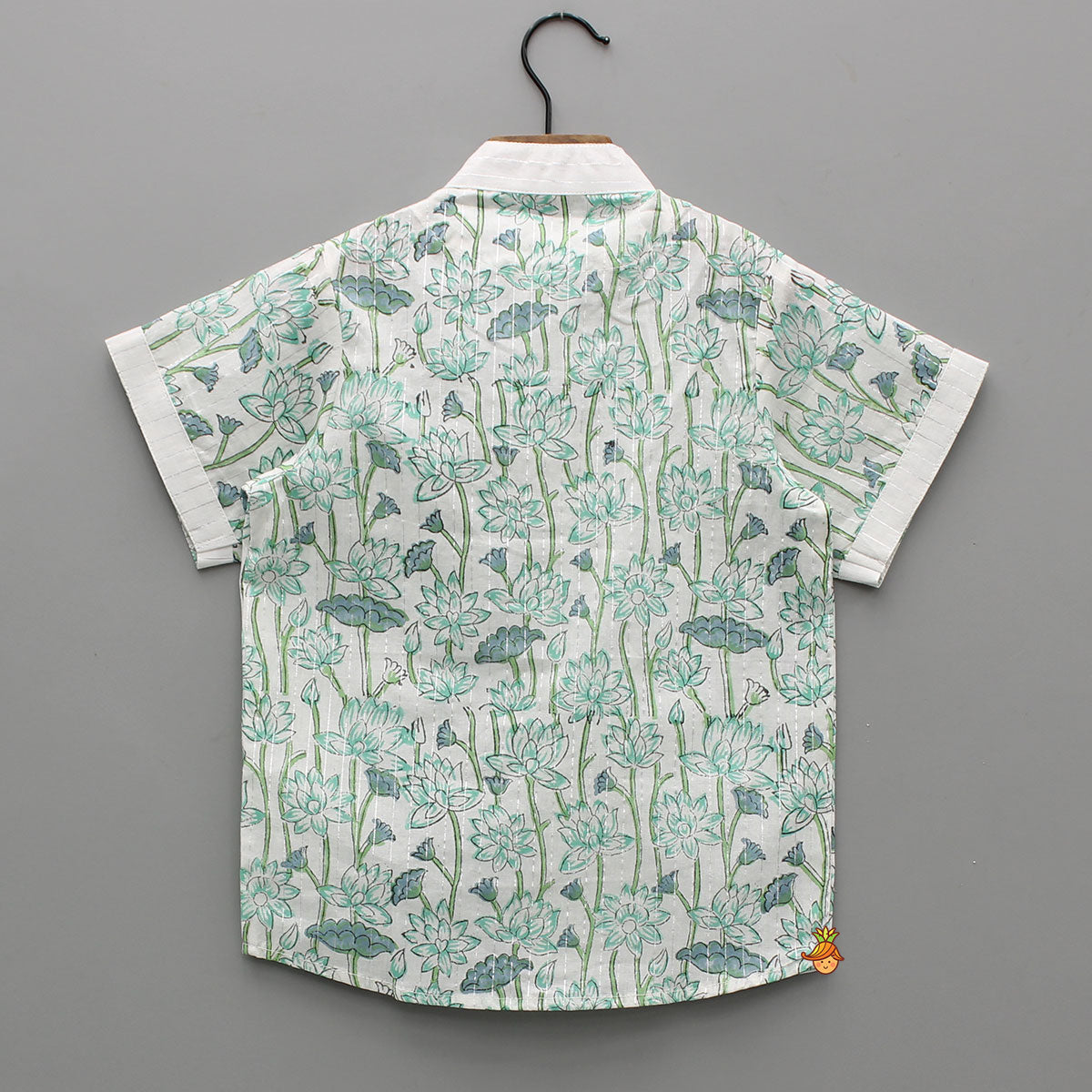Pre Order: Lurex Striped Multicolour Shirt With Patch Pocket