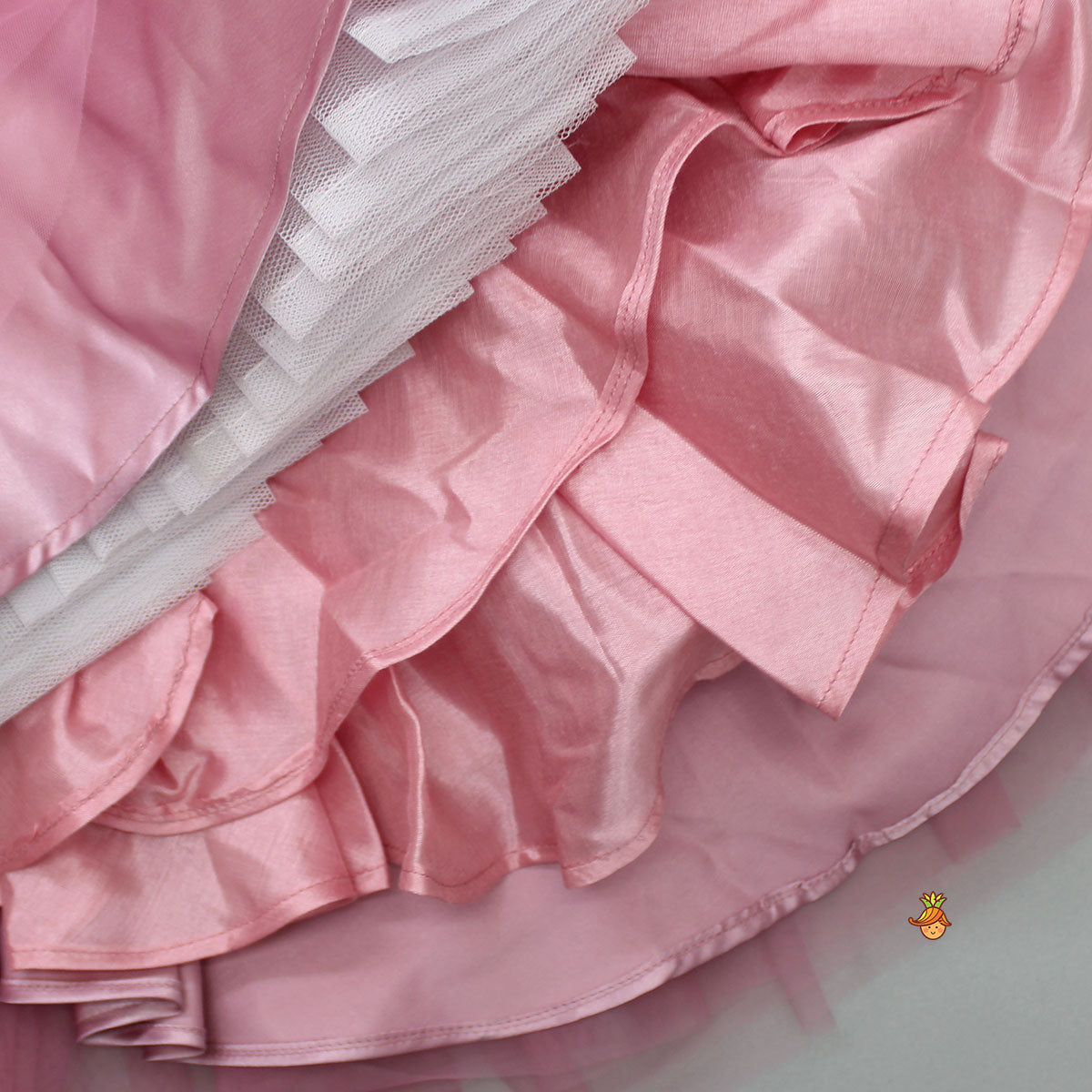 Pre Order: Flower Enhanced Pink Butterfly Wings Dress With Head Band