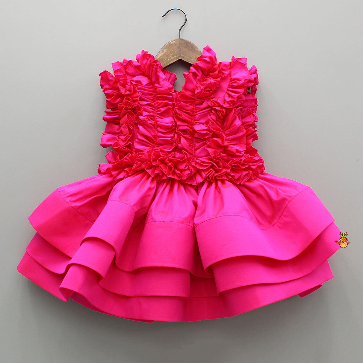 Pre Order: Pink Frills Enhanced Layered Dress