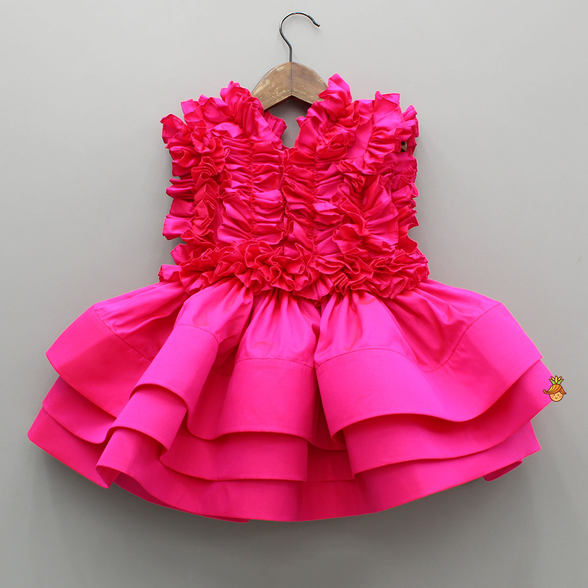 Pre Order: Pink Frills Enhanced Layered Dress