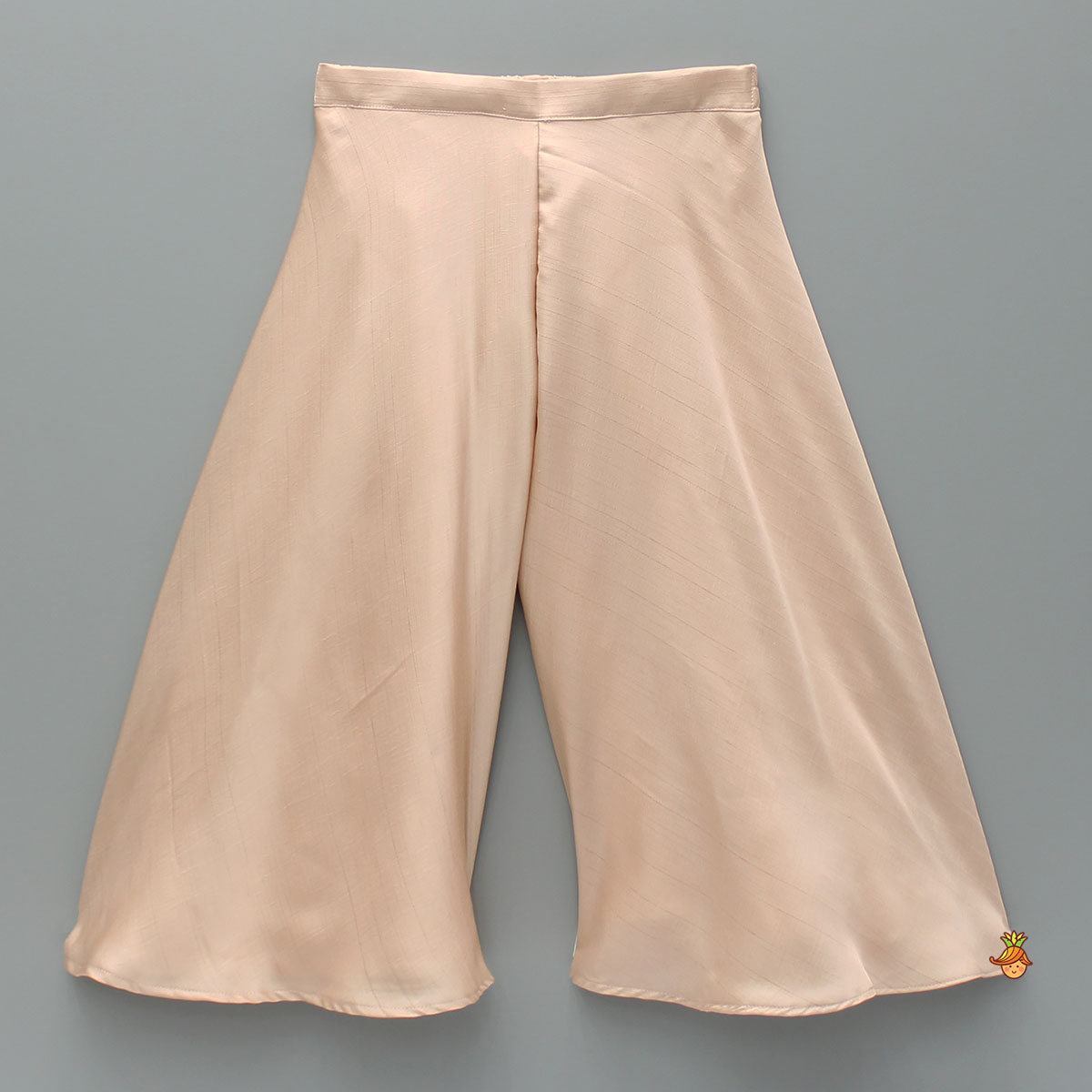 Pre Order: Floral Embroidered Fringed Hem Top And Flared Palazzo