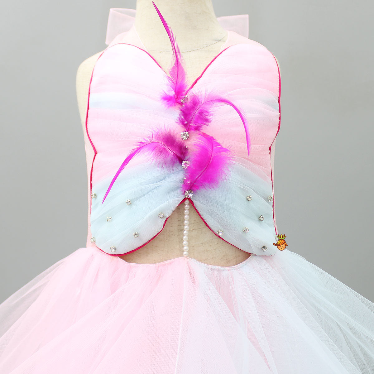 Pre Order: Beautiful High Low Butterfly Halter Neck Dress