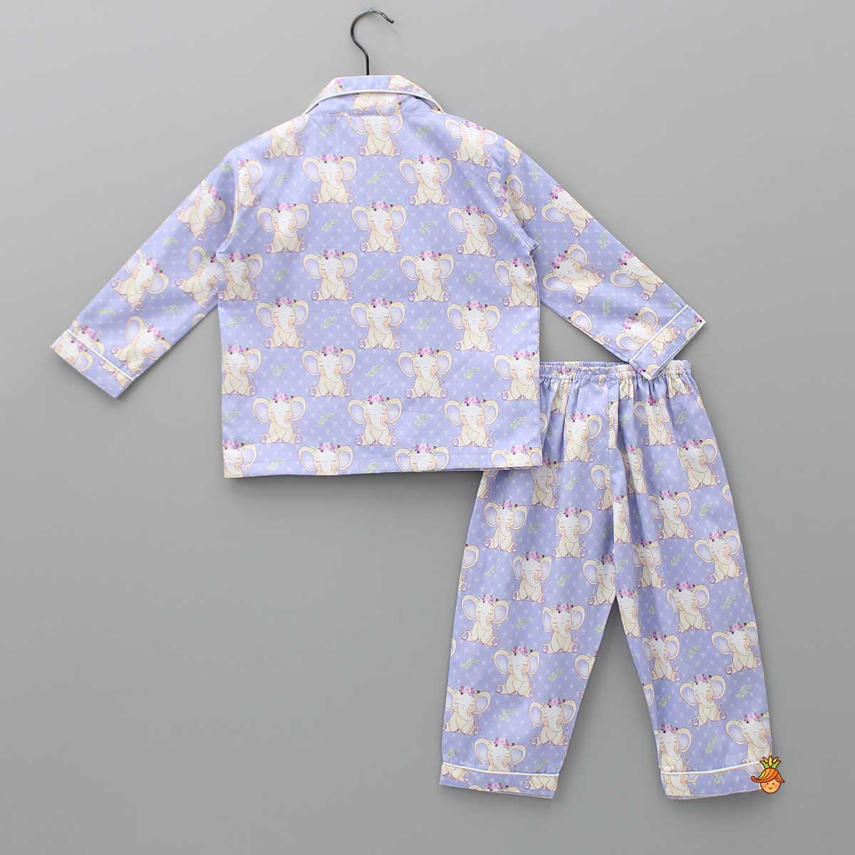 Pre Order: Cute Printed Lilac Sleepwear