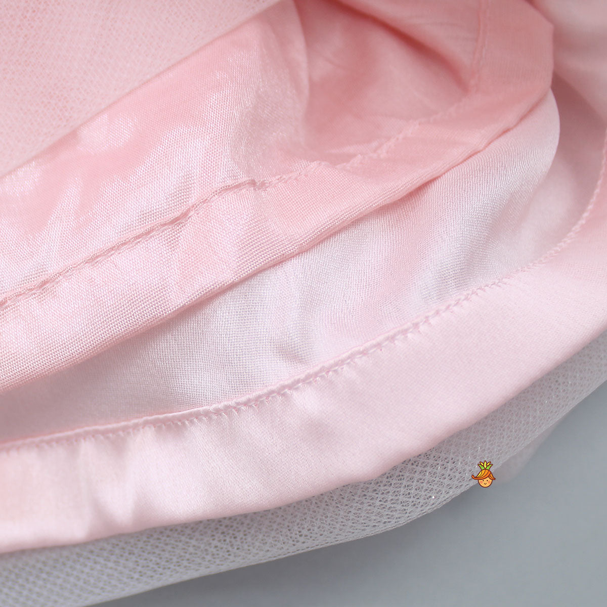 Bows Enhanced Ruffle Layered Net Dress