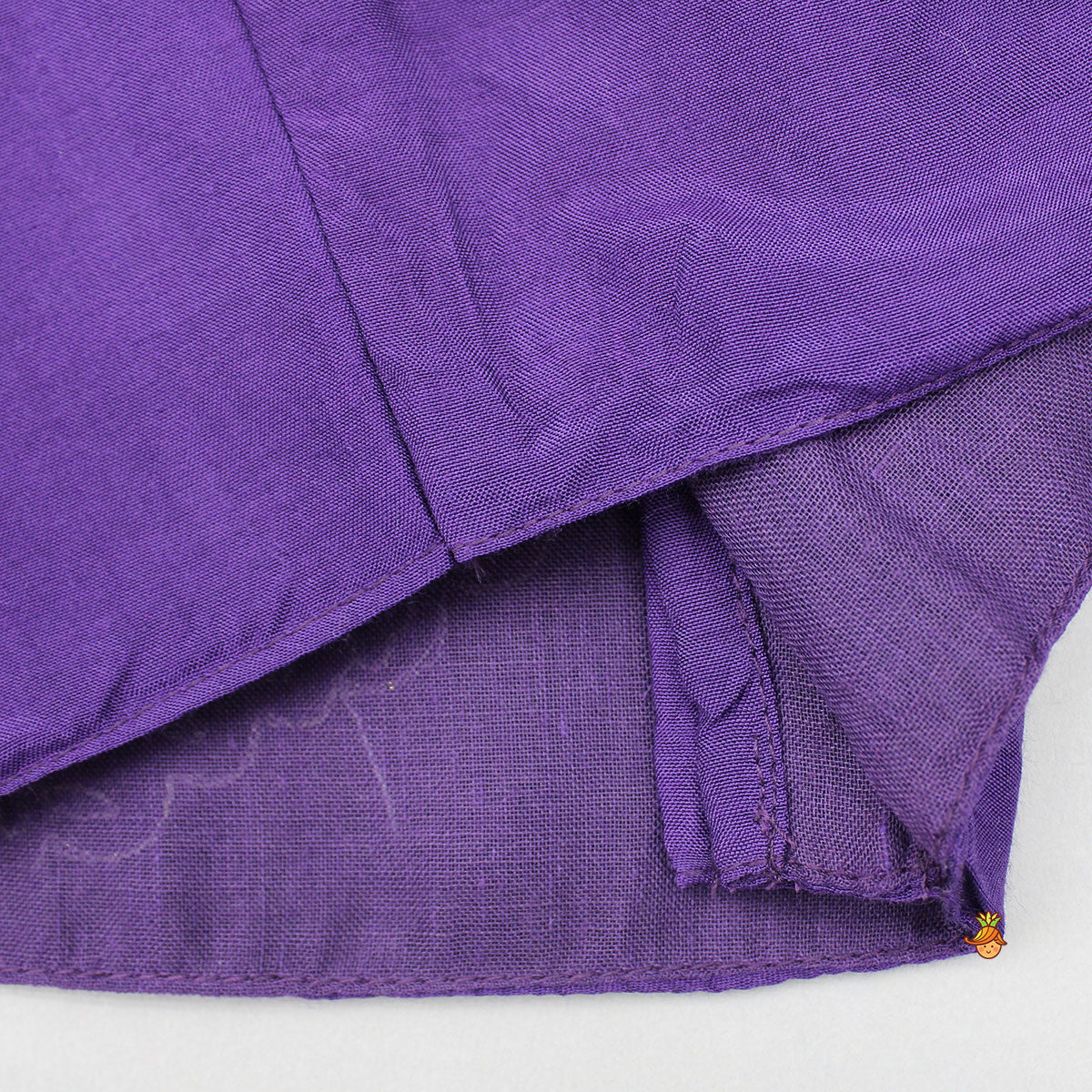 Pre Order: Dual Back Knot Detail Purple Top And Tassels Enhanced Lehenga