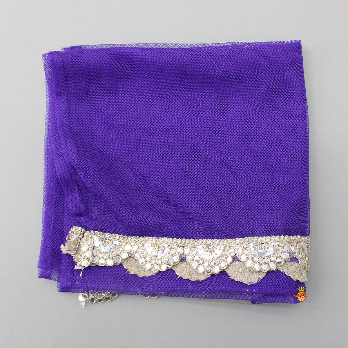 Pre Order: Tassels Enhanced Multicolour Printed Kurti And Sharara With Scalloped Lace Detail Dupatta