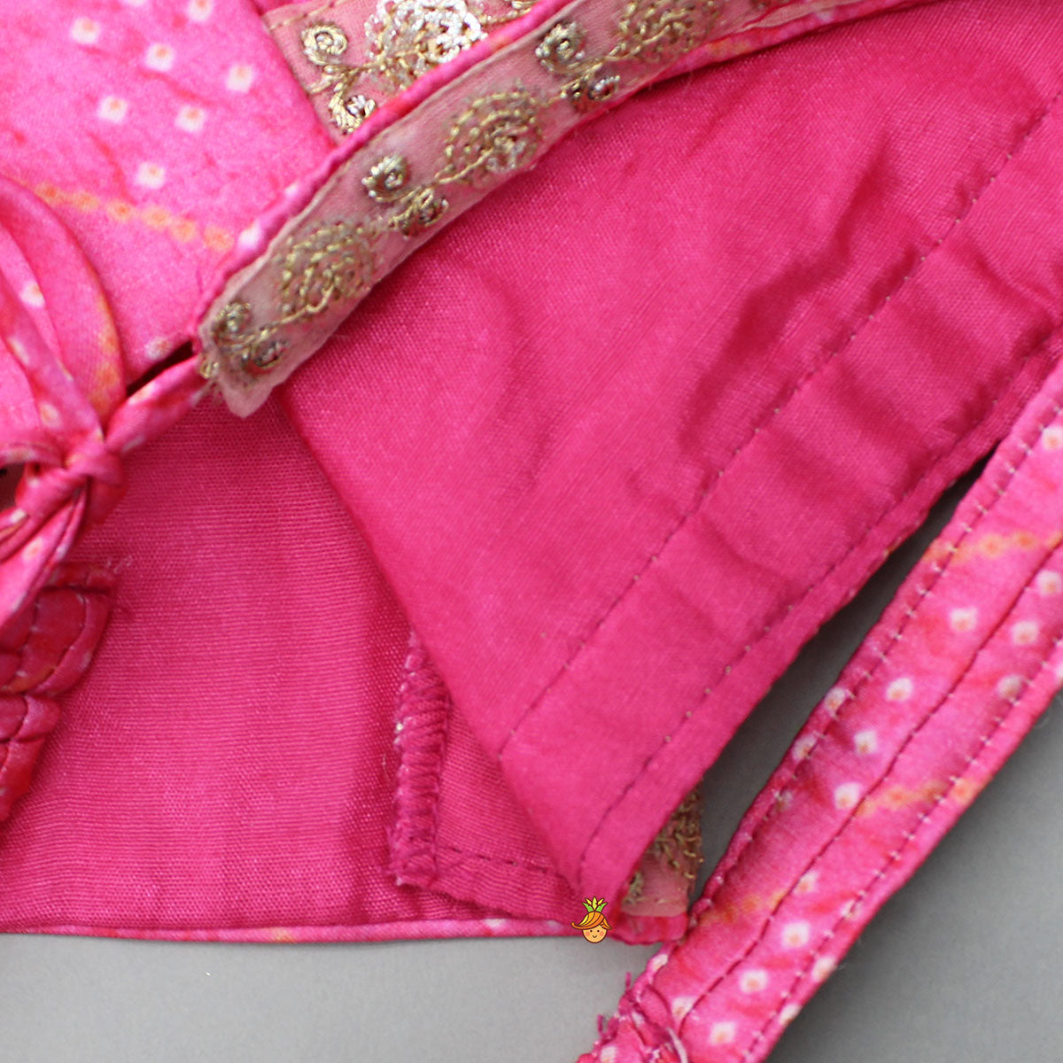 Pre Order: Elegant Pink Top And Fringes Tassels Detail Lehenga With Matching Dupatta