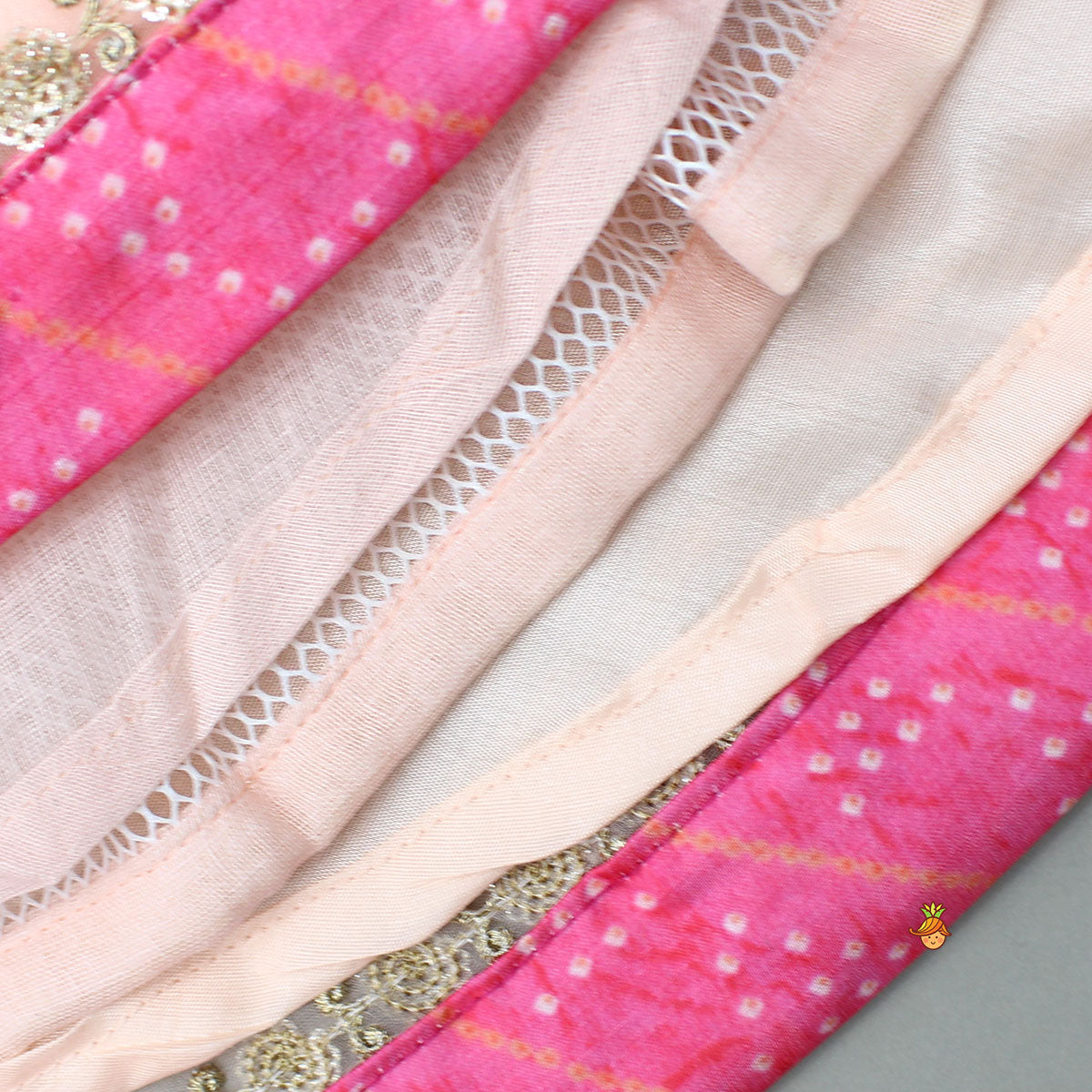 Pre Order: Elegant Pink Top And Fringes Tassels Detail Lehenga With Matching Dupatta