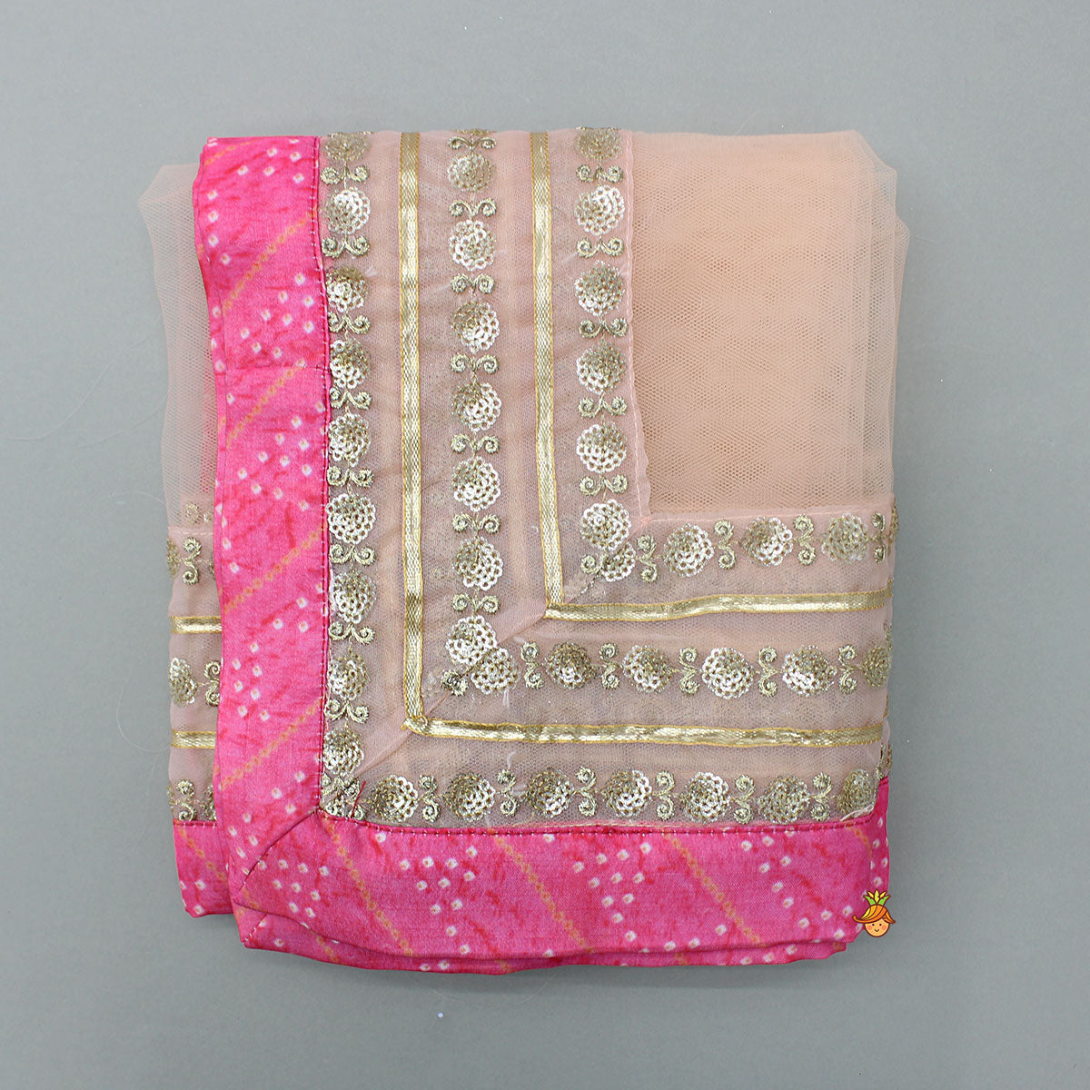 Pre Order: Elegant Pink Top And Fringes Tassels Detail Lehenga With Matching Dupatta