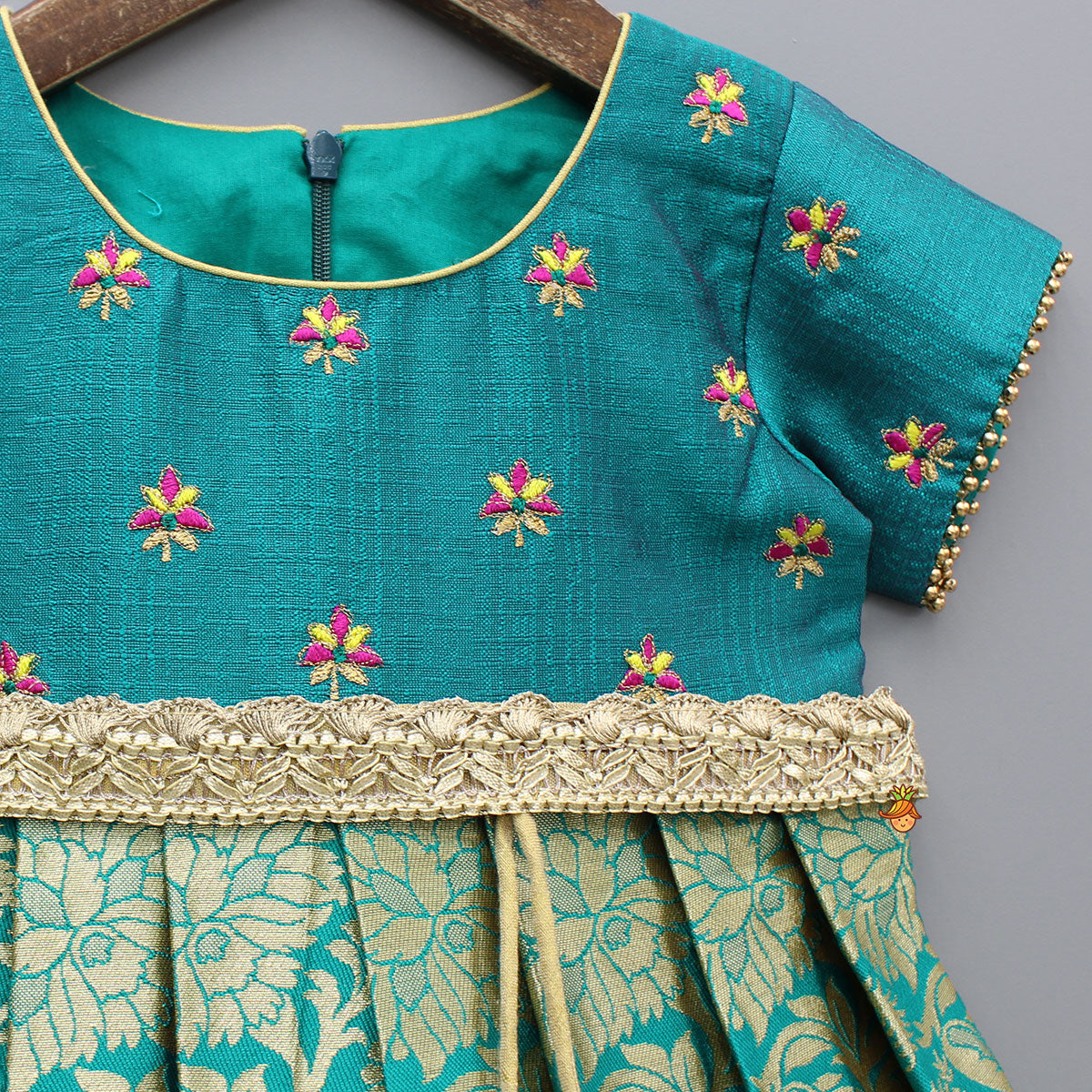 Pre Order: Gorgeous Brocade Anarkali And Yellow Dupatta