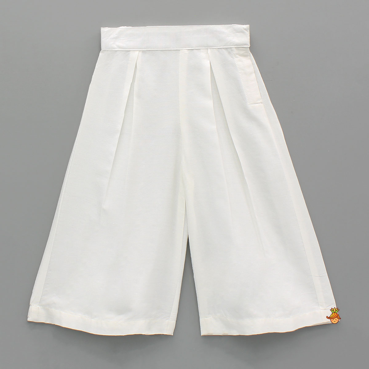 Pre Order: Asymmetric Multicolour Embroidered Top With Palazzo