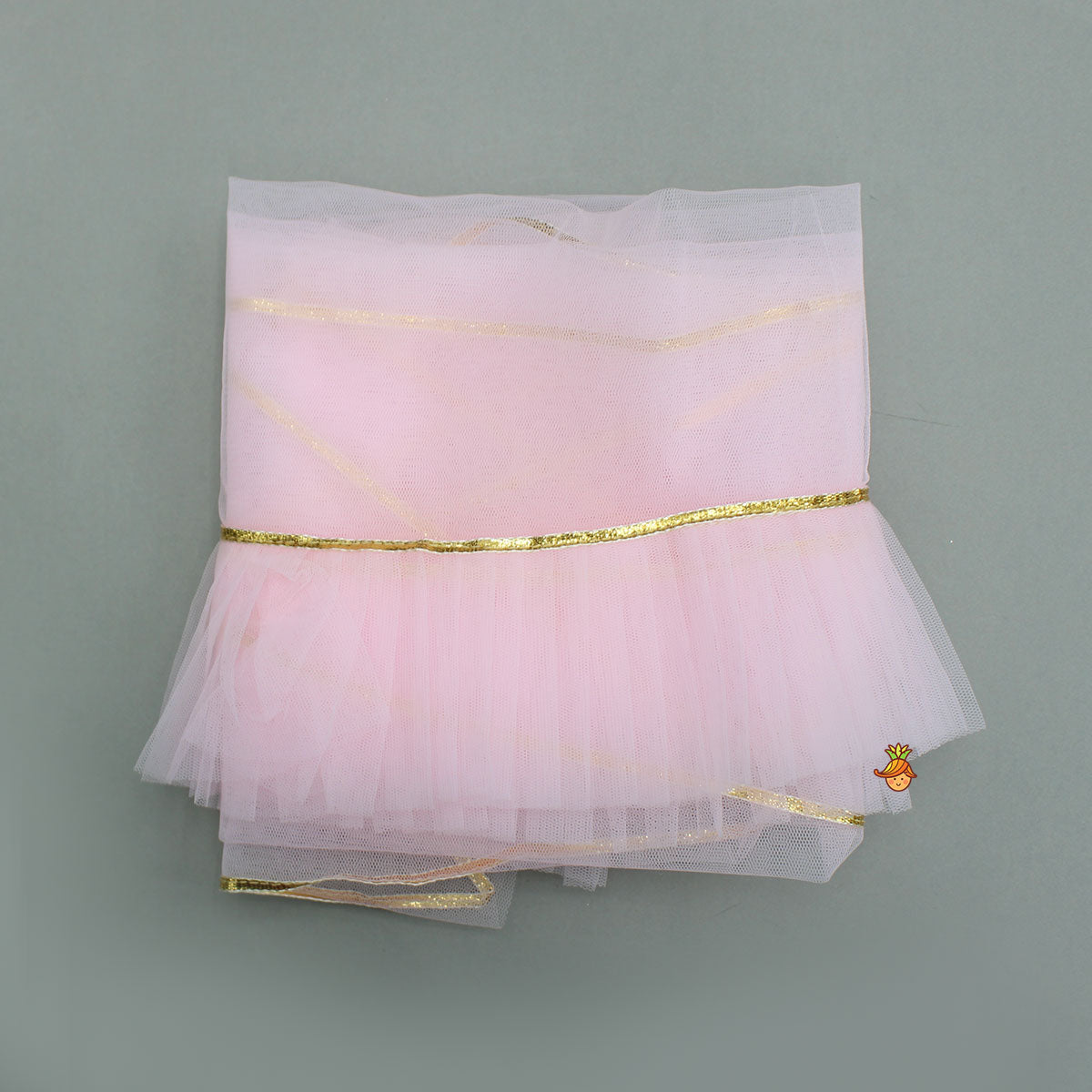 Pre Order: Green Top And Sharara With Pink Floral Prints And Net Dupatta