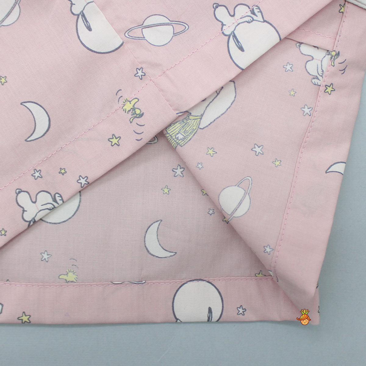 Pre Order: Night Theme Printed Pink Sleepwear