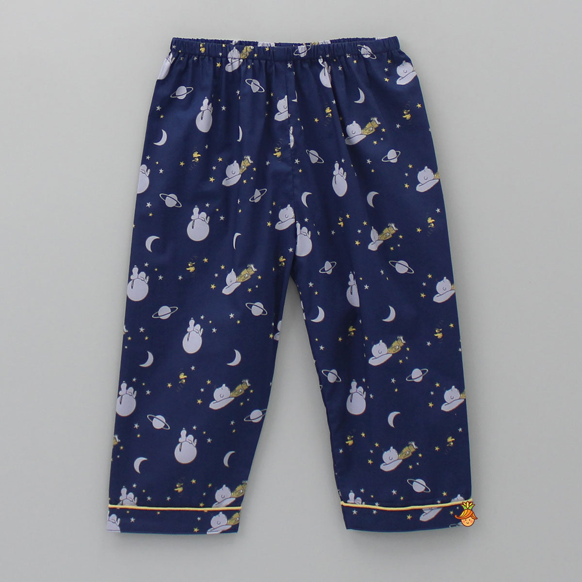 Pre Order: Night Theme Printed Blue Sleepwear