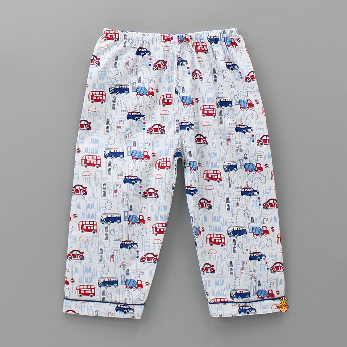 Pre Order: Car Printed Multicolour Sleepwear