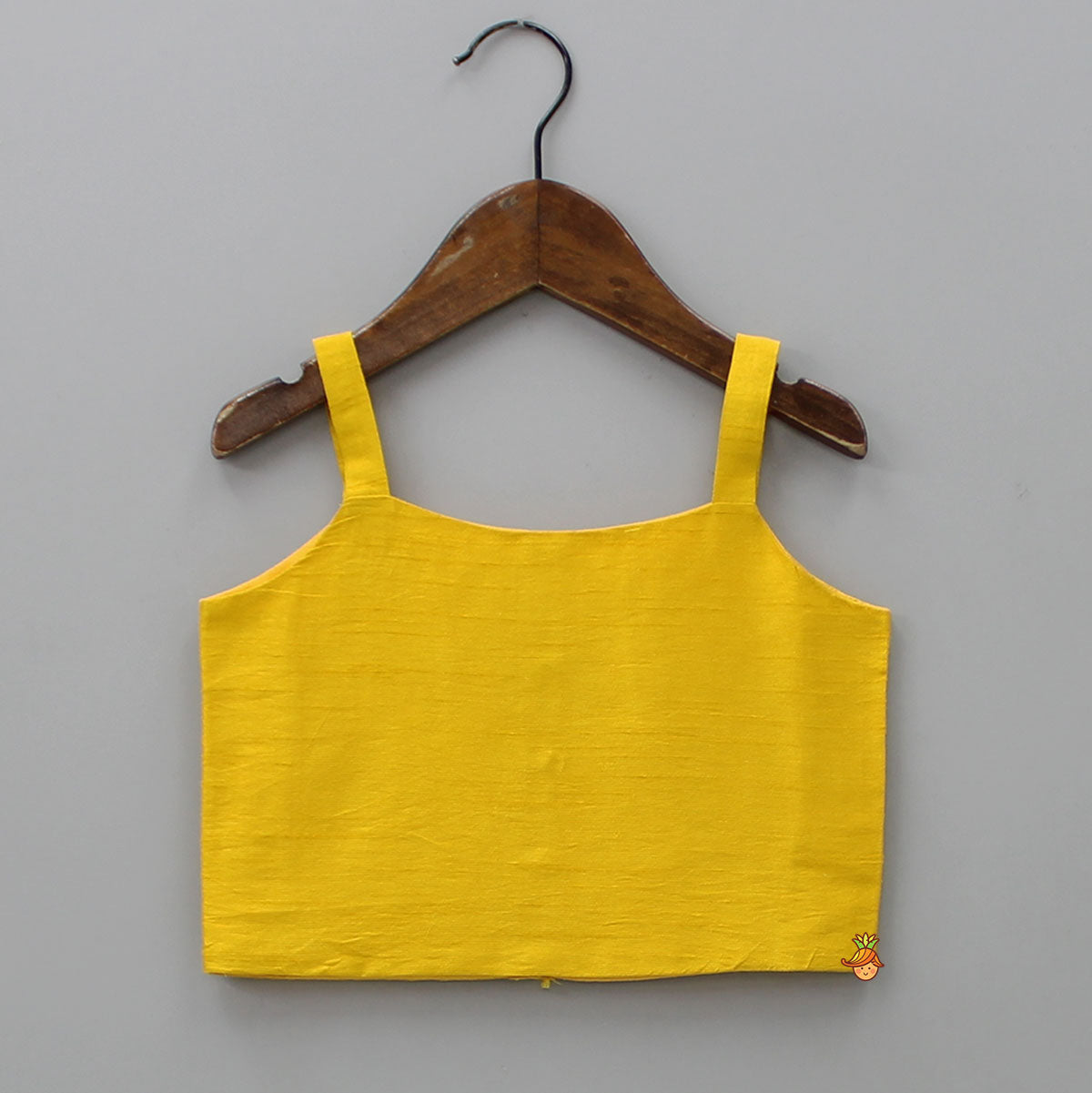 Pre Order: Mustard Crop Top With Notch Collar Jacket And Skirt