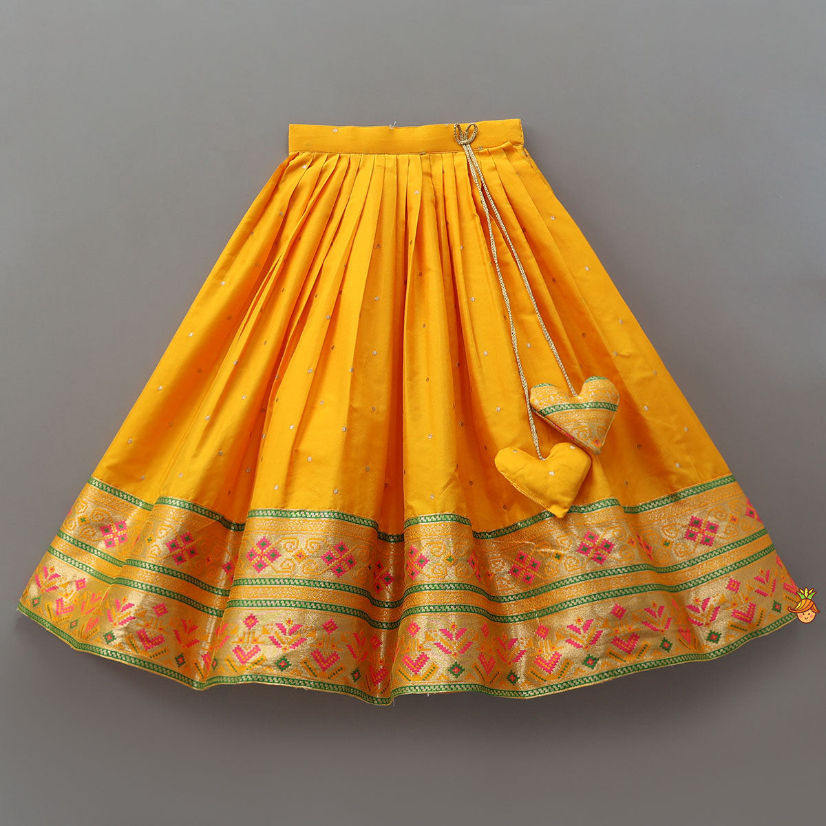 Pre Order: Front Open Brocade Top And Lehenga